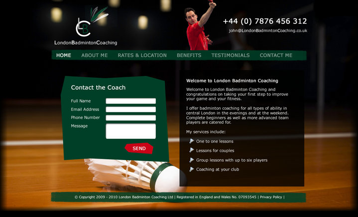 Badminton Coaching London (CHD)
