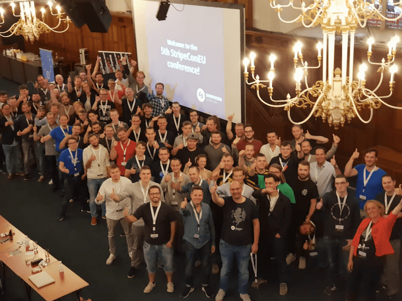 StripeCon EU attendees inside Enschede's impressive Grote Kerk