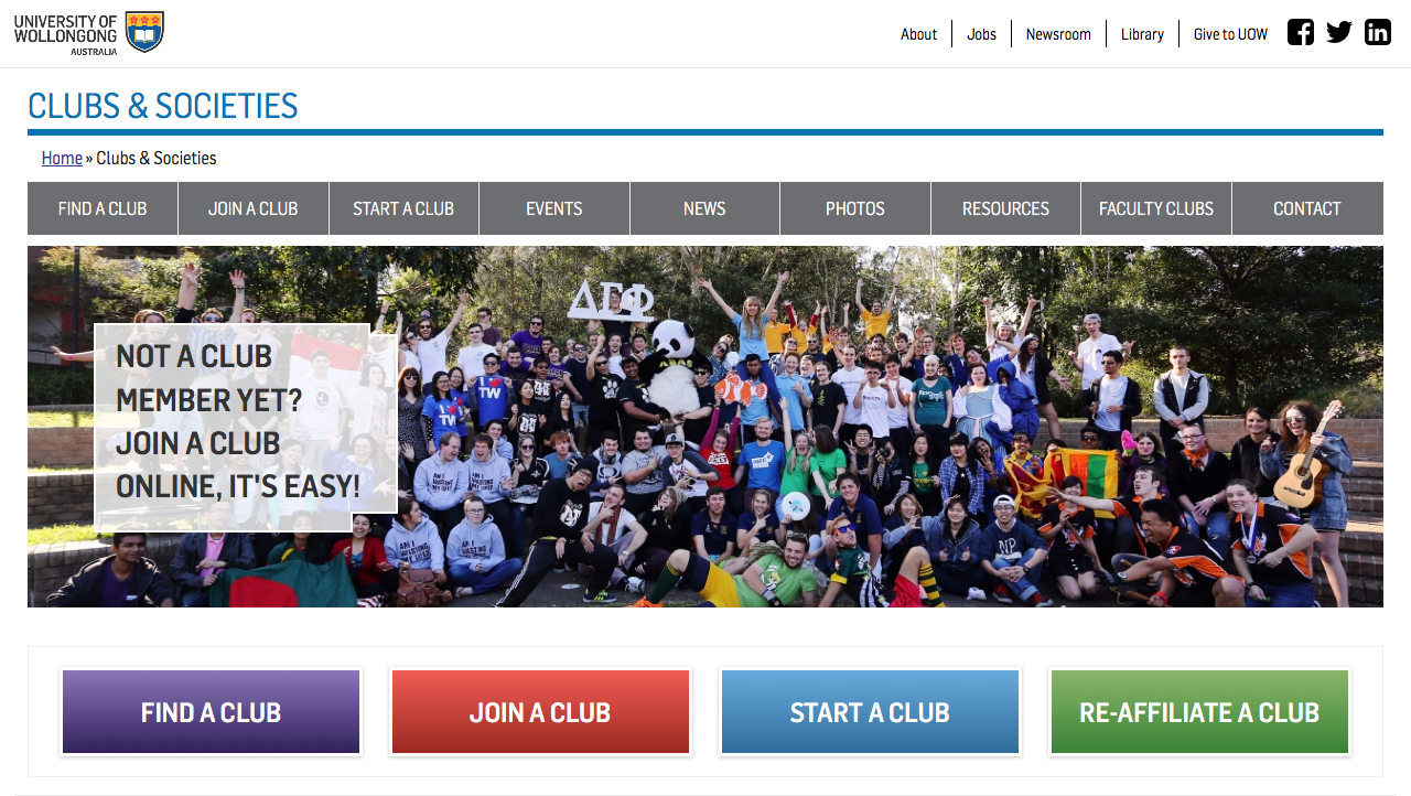 University Of Wollongong - Clubs and Societies (Internetrix)
