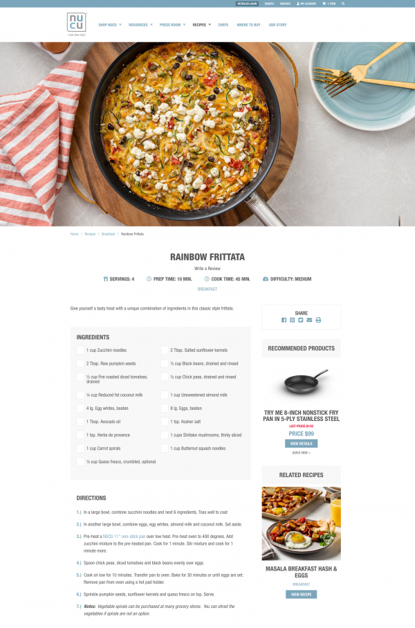 NUCU recipe page