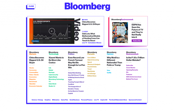 Bloomberg screenshot