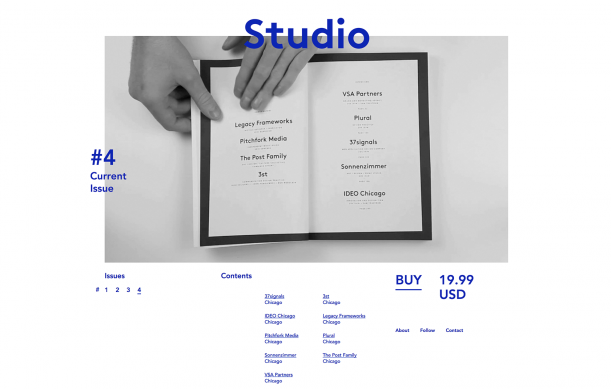 Studio magazine screenshot