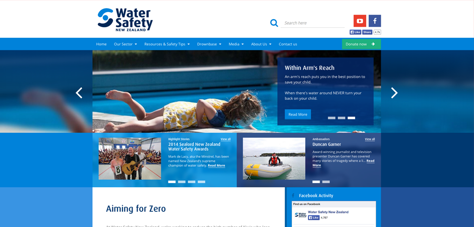 Water Safety New Zealand (Stripe the Web)